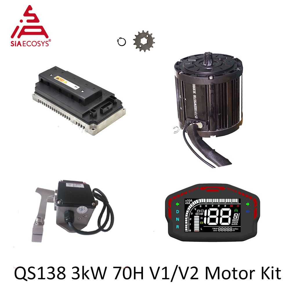 QSMOTOR QS138 3000W 72V Mid Dr - Fardriver Nd72850 Controller recensie en prijs